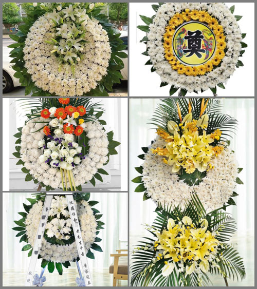 广东梅州市五华县双华镇竹山村花圈速递