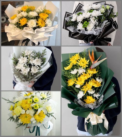 广东梅州市五华县双华镇竹山村白事花束代送